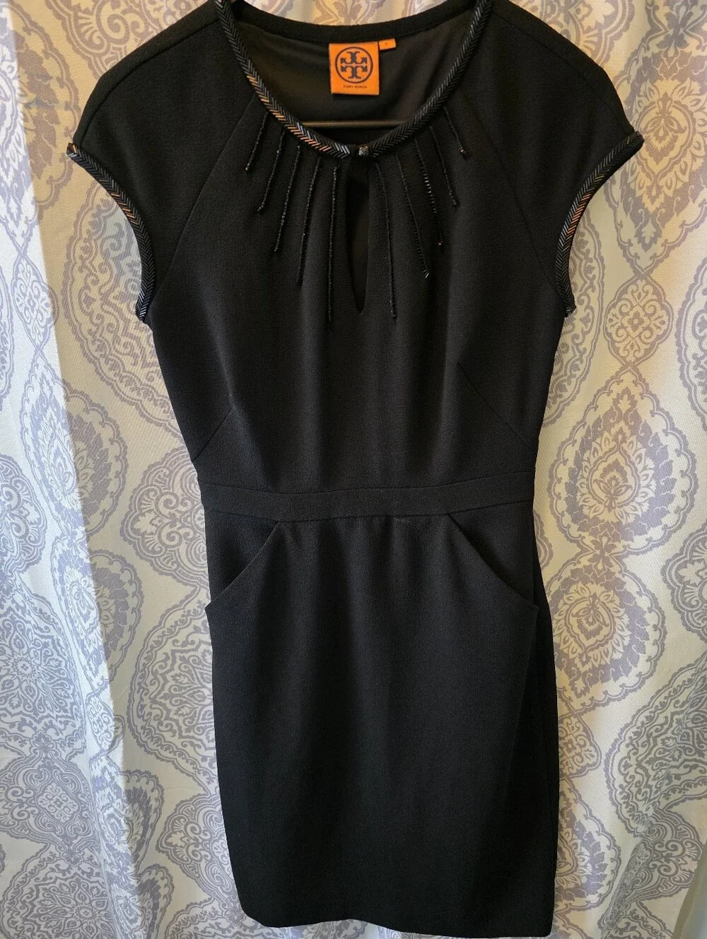 Tory Burch Black Dress Size 0 - Picture 2 of 2
